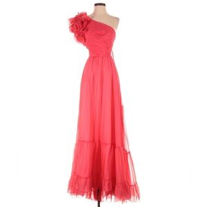 Mac Duggal One Shoulder Red Dress